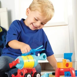 123 Build It - Rocket-Train-Helicopter