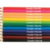 12 Named Chunky Triangular Colouring Pencils