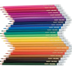 24 Named Erasable Colouring Pencils