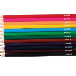 12 Personalised Colouring Pencils
