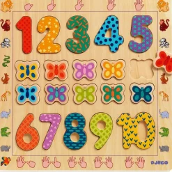 1-10 Wooden Number Puzzle