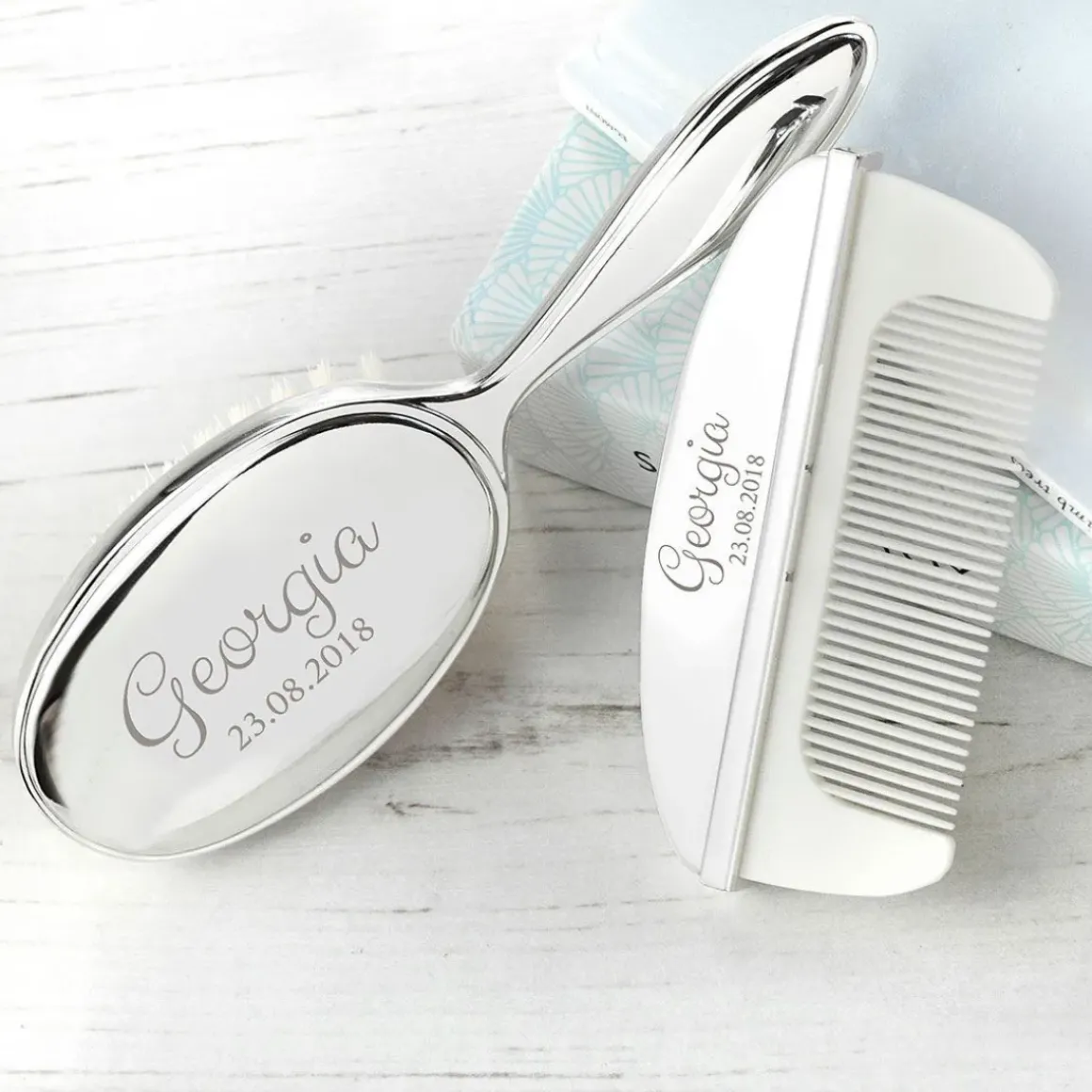 Baby Hairbrush & Comb Set