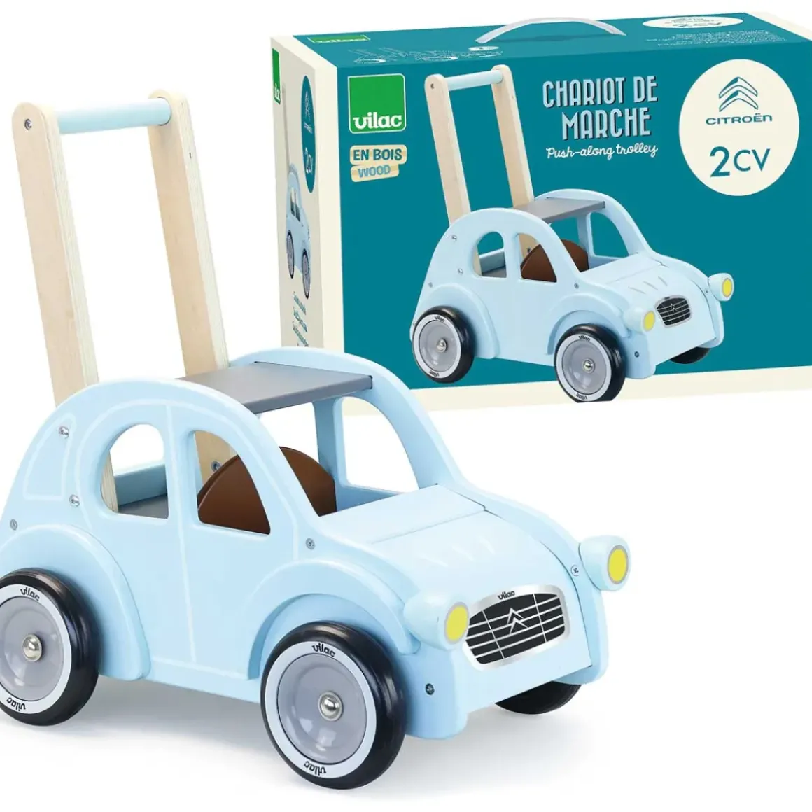 Blue Car Baby Walker