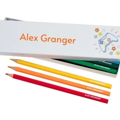 Box of 12 Named Colouring Pencils - Gaming