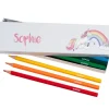 Box of 12 Named Colouring Pencils - Rainbow Unicorn