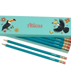 Box of 12 Named HB Pencils - Toucans