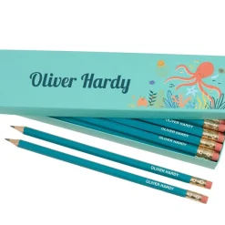 Box of 12 Named HB Pencils - Ocean Life