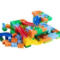 Building Brick Marble Run
