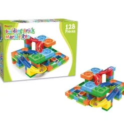 Building Brick Marble Run