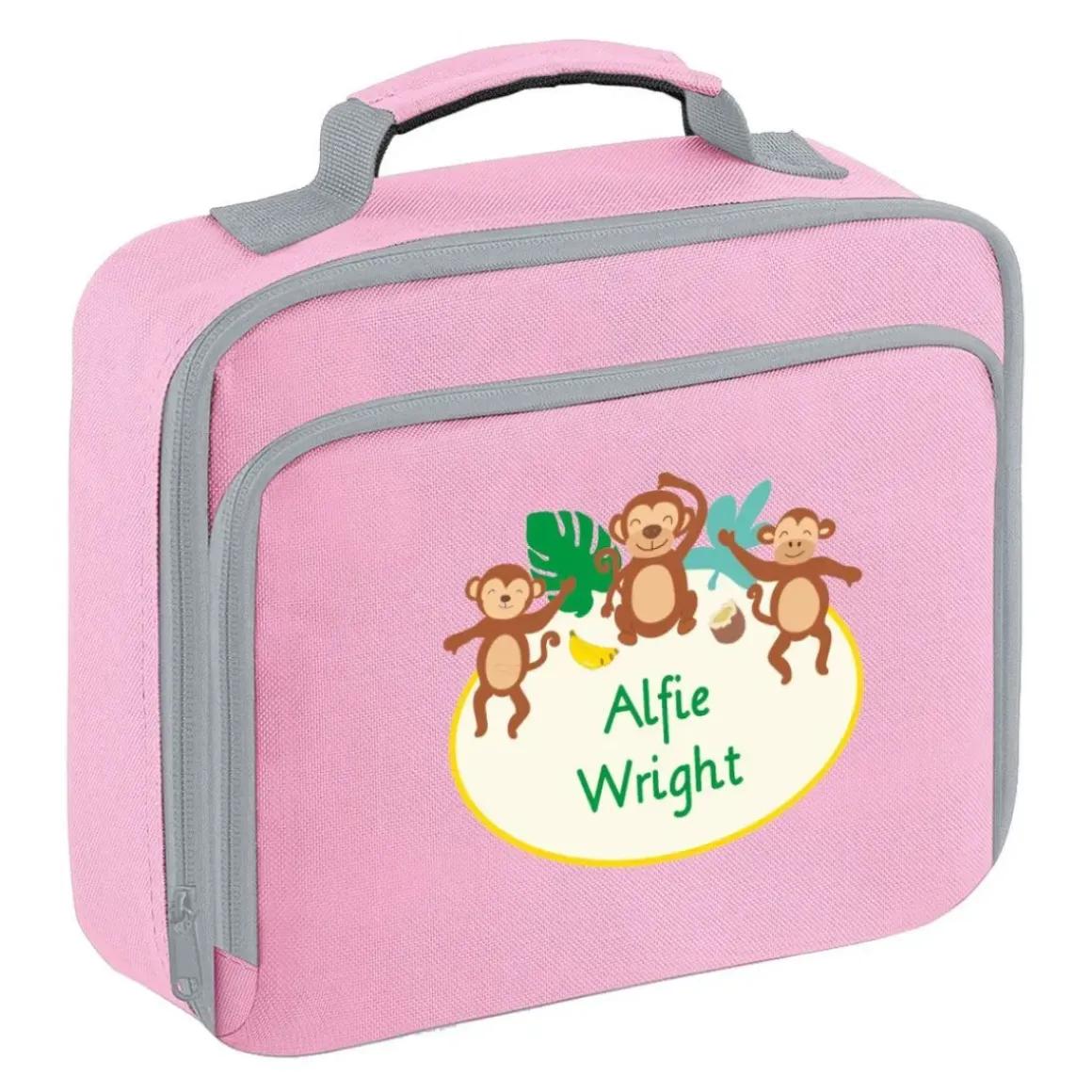 Cheeky Monkey Personalised Lunch Bag