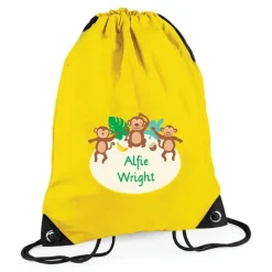 Cheeky Monkey Personalised Swim Bag
