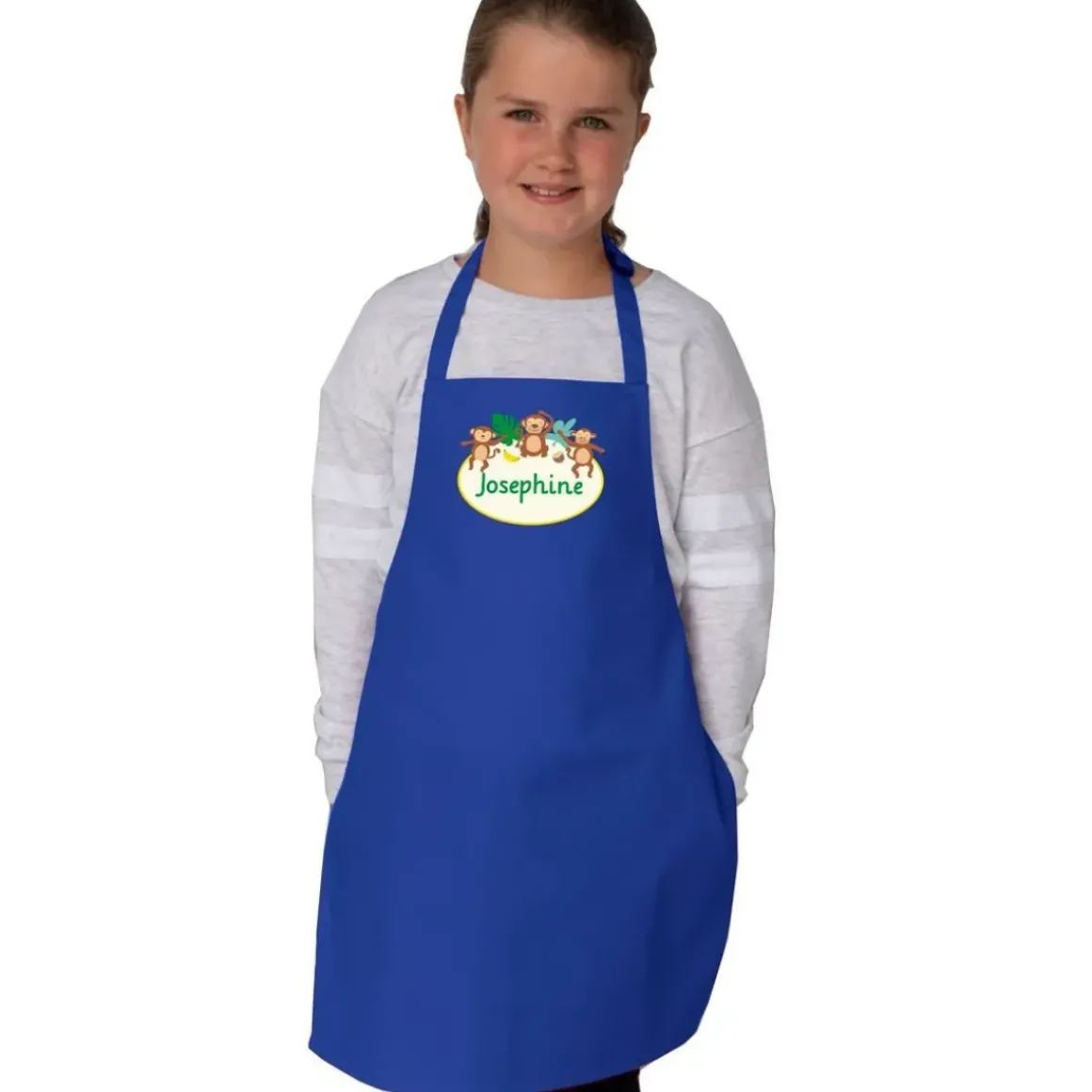 Cheeky Monkey Personalised Apron - Age 7-10