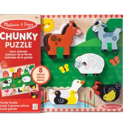 Chunky Wooden Farm Animal Puzzle