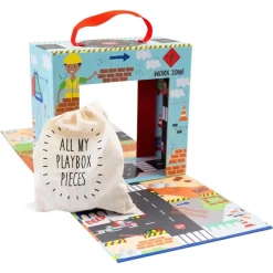 Construction Playbox with Wooden Pieces