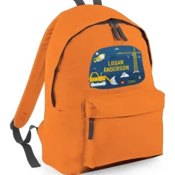 Construction Site Personalised Backpack