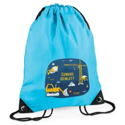 Construction Site Personalised Swim Bag