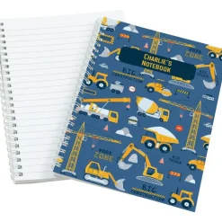 Construction Site Personalised Notebook