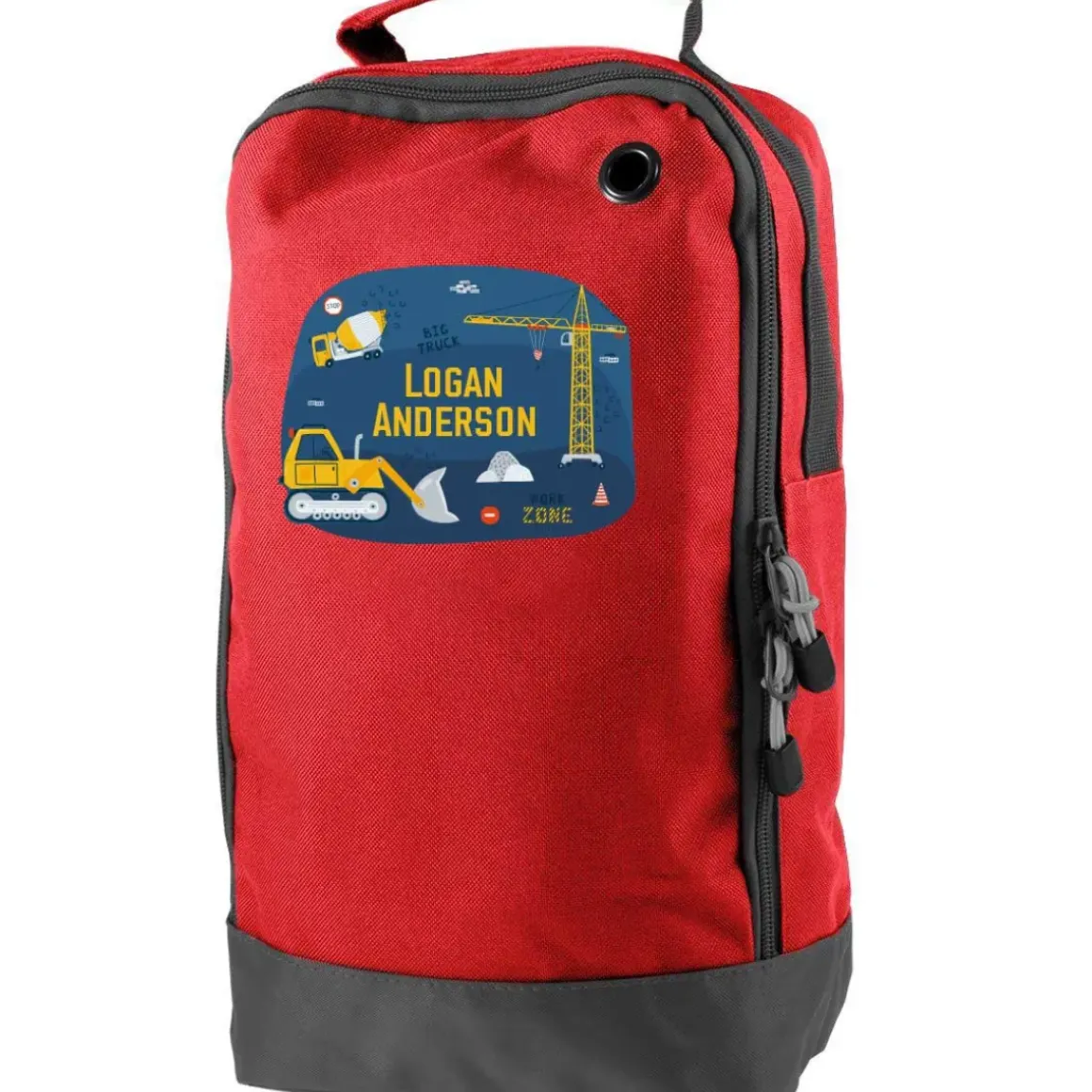 Construction Site Personalised Shoe & Boot Bag