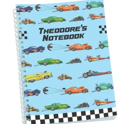 Crazy Cars Personalised Notebook