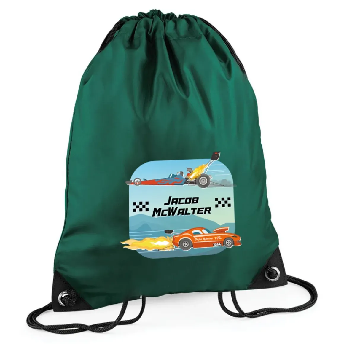 Crazy Cars Personalised Swim Bag