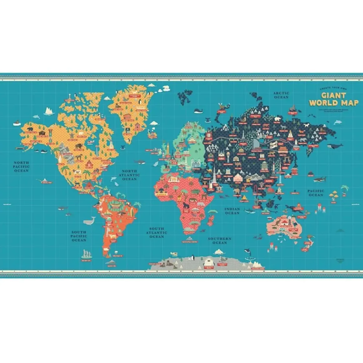 Create Your Own Giant World Map