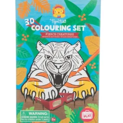 3D Colouring Set - Fierce Creatures