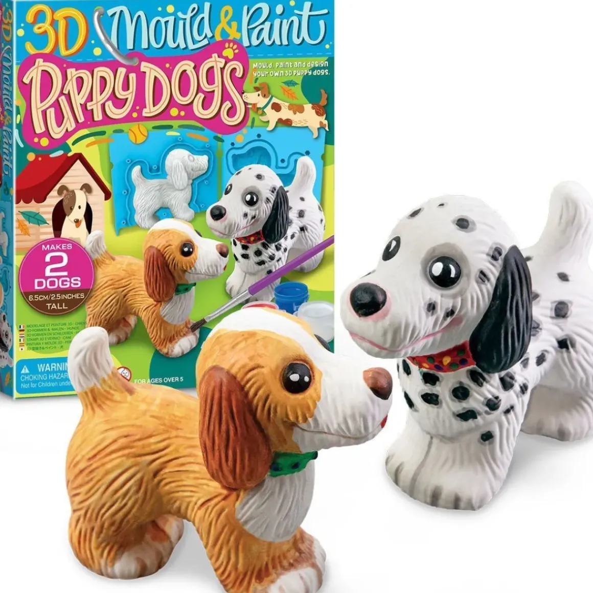 3D Mould & Paint Puppy Dogs