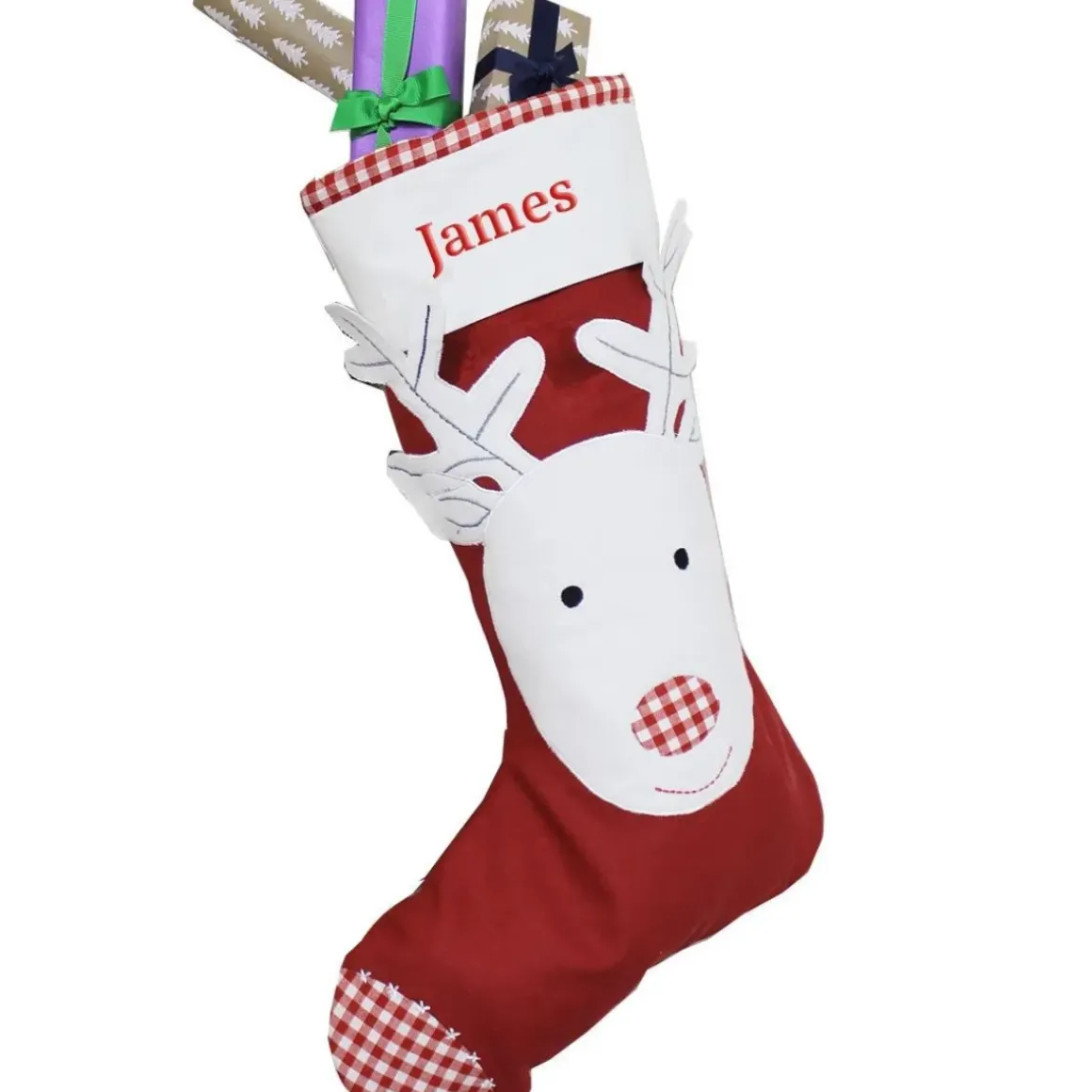 3D Reindeer Personalised Stocking