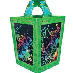 Dinosaur Lantern Scratch Art