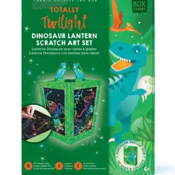Dinosaur Lantern Scratch Art