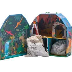 Dinosaur Playbox with Wooden Pieces
