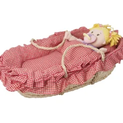 Dolls Carry Cot Moses Basket and Bedding