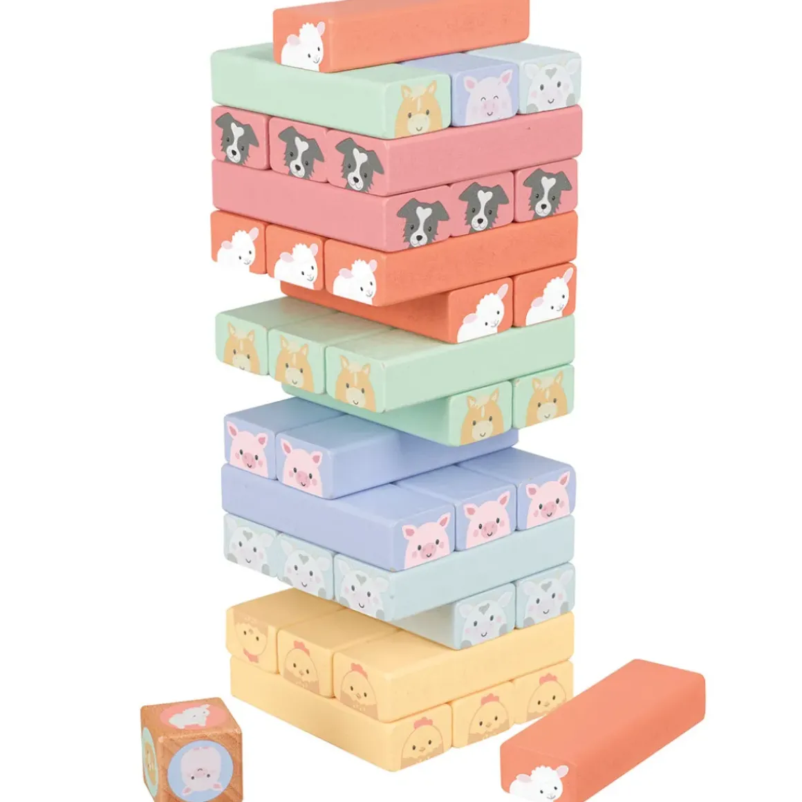 Farmyard Animal Tumbling Tower