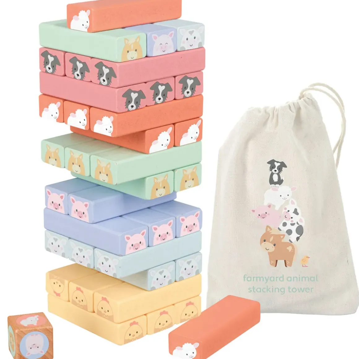 Farmyard Animal Tumbling Tower