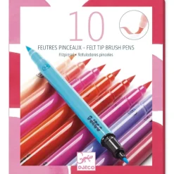 Felt Tip Brush Pens - Pink
