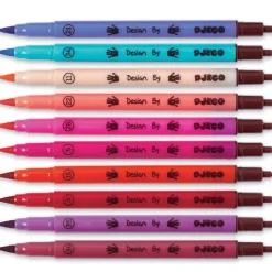 Felt Tip Brush Pens - Pink