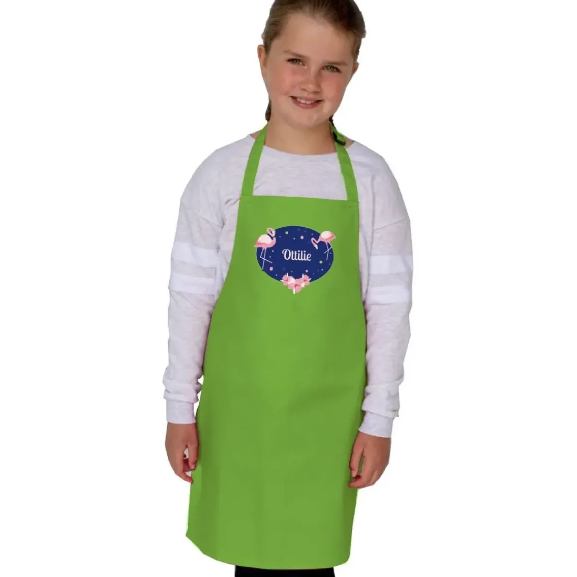 Flamingos Personalised Apron - Age 7-10