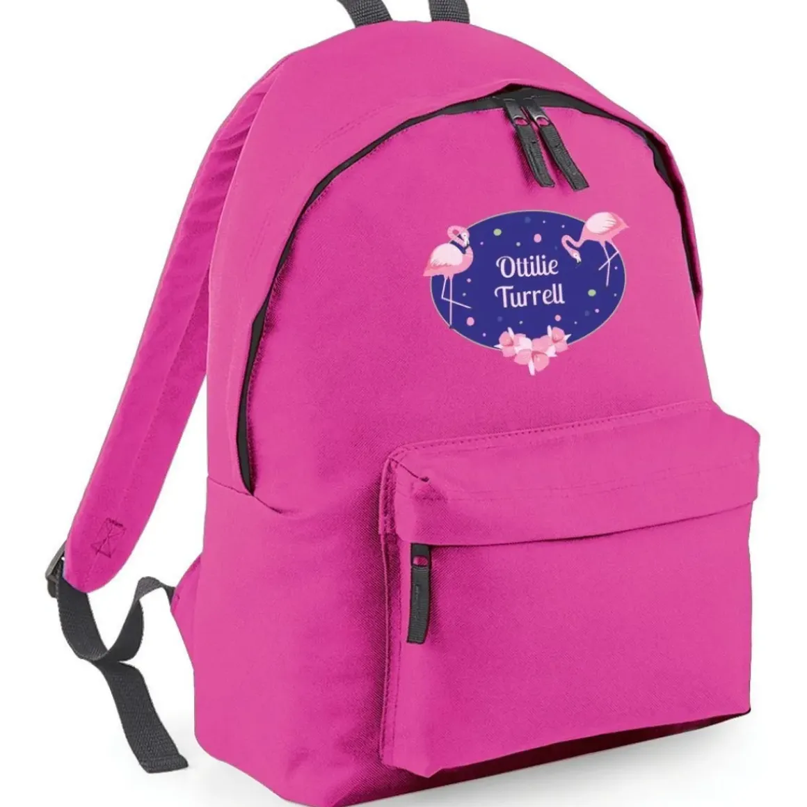 Flamingos Personalised Backpack