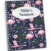 Flamingos Personalised Notebook
