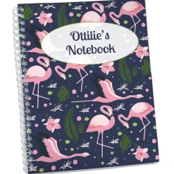 Flamingos Personalised Notebook