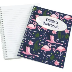 Flamingos Personalised Notebook