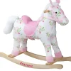 Floral Wooden Rocking Horse
