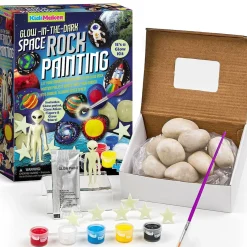 Glow in the Dark Space Rock Painting