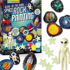 Glow in the Dark Space Rock Painting