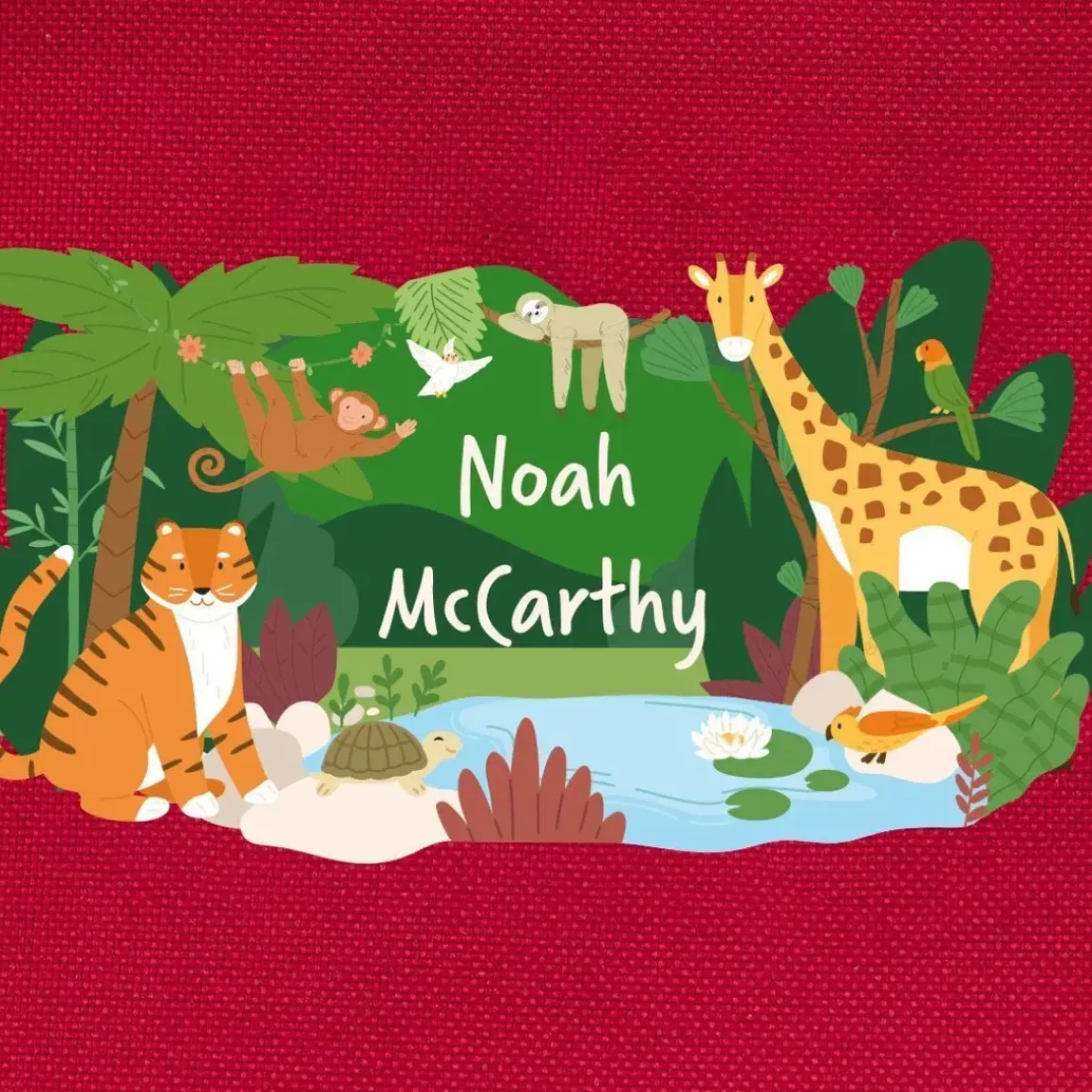 Jungle Safari Personalised Pencil Case