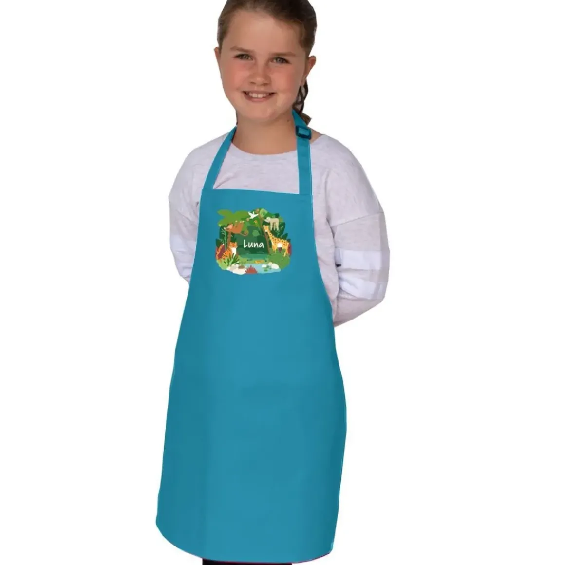 Jungle Safari Personalised Apron - Age 7-10