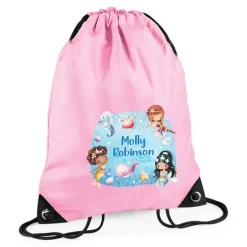 Mermaids Personalised Swim Bag