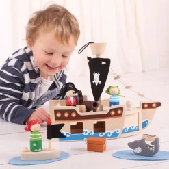 Mini Pirate Ship Playset