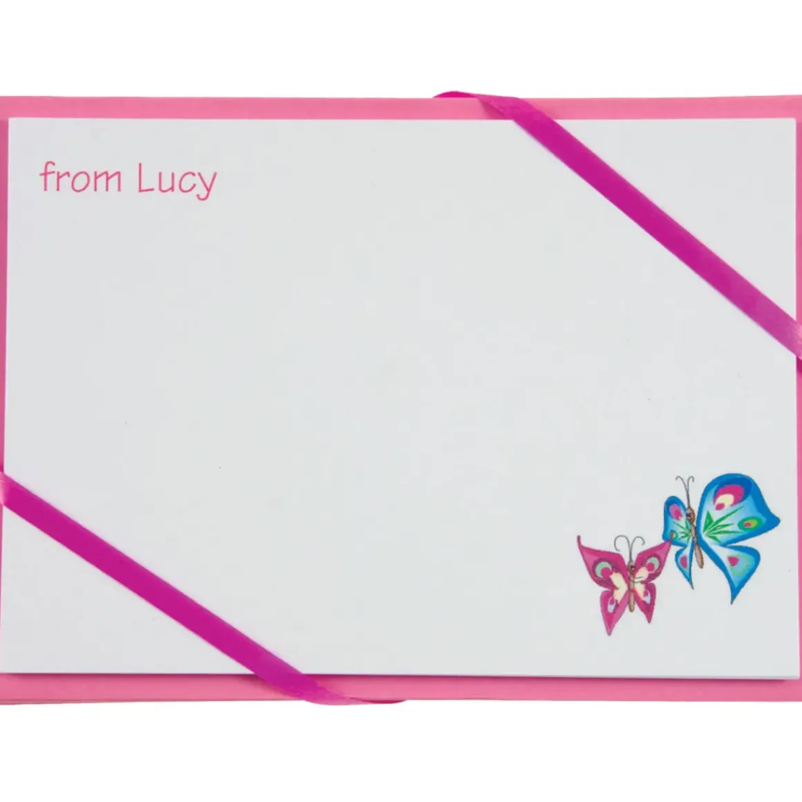 Named Cards - Butterfly (Pink)