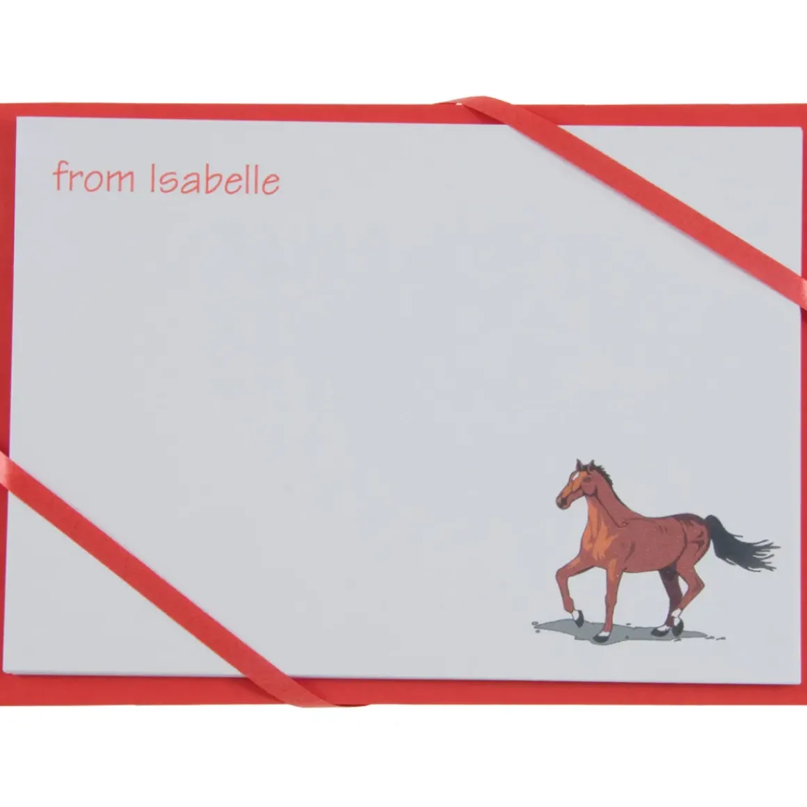 Named Cards - Horse (Red)